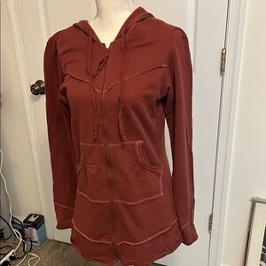 Roper Rust-Colored Zip Hoodie